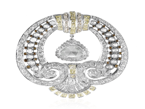 ROSE CUT DIA BROOCH